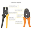 Ratchet Crimping Plier VSN-10A Used for 20-8 AWG Non-insulated Copper Terminals Crimping Tool