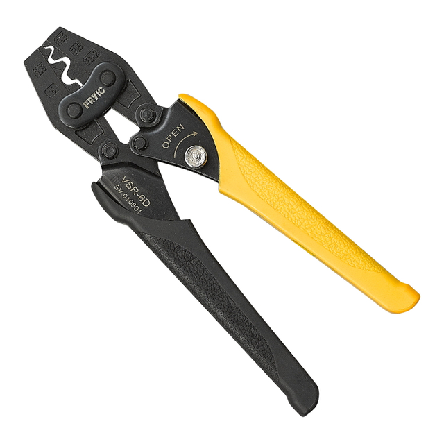 Ratchet Terminal Crimping Tools VSR-6D Used for 20-10 AWG Non-insulated Copper Terminals Crimping Plier